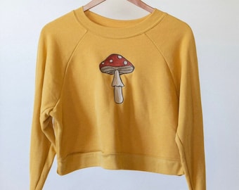 Mushroom Mid-length Sweatshirt