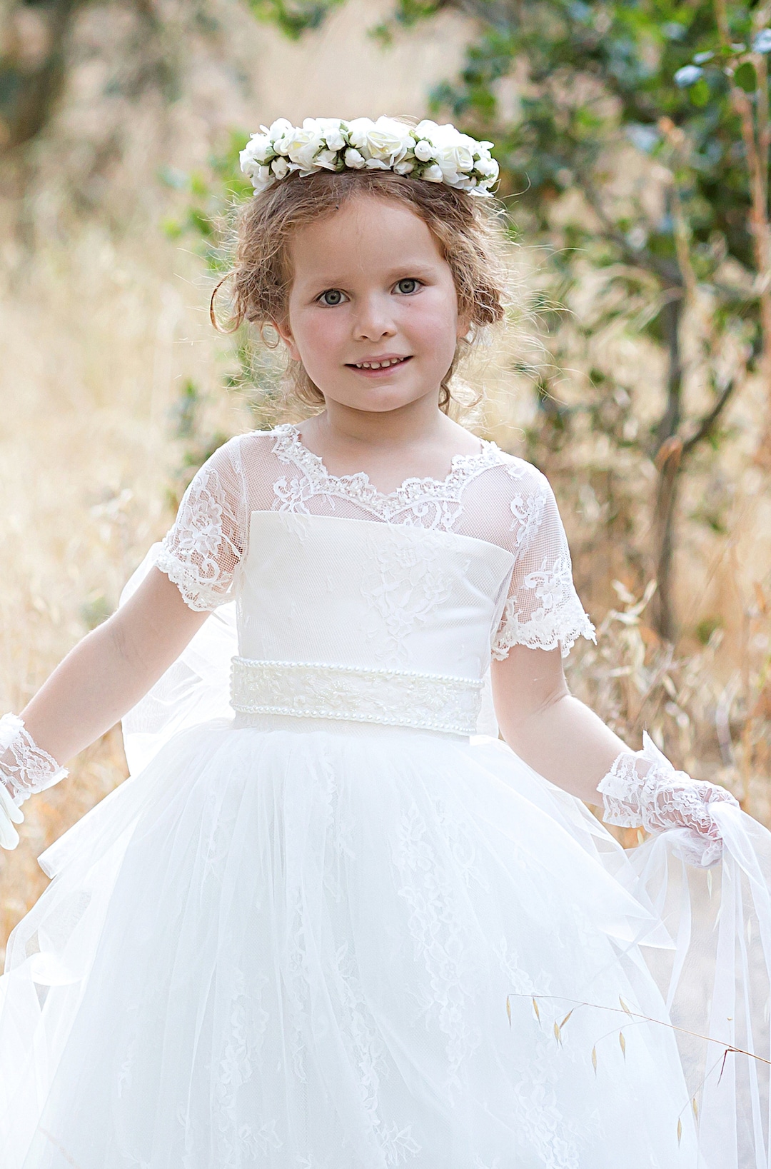 Baby Girl Dresses Toddler Communion Dresses Toddler Baptism Dresses