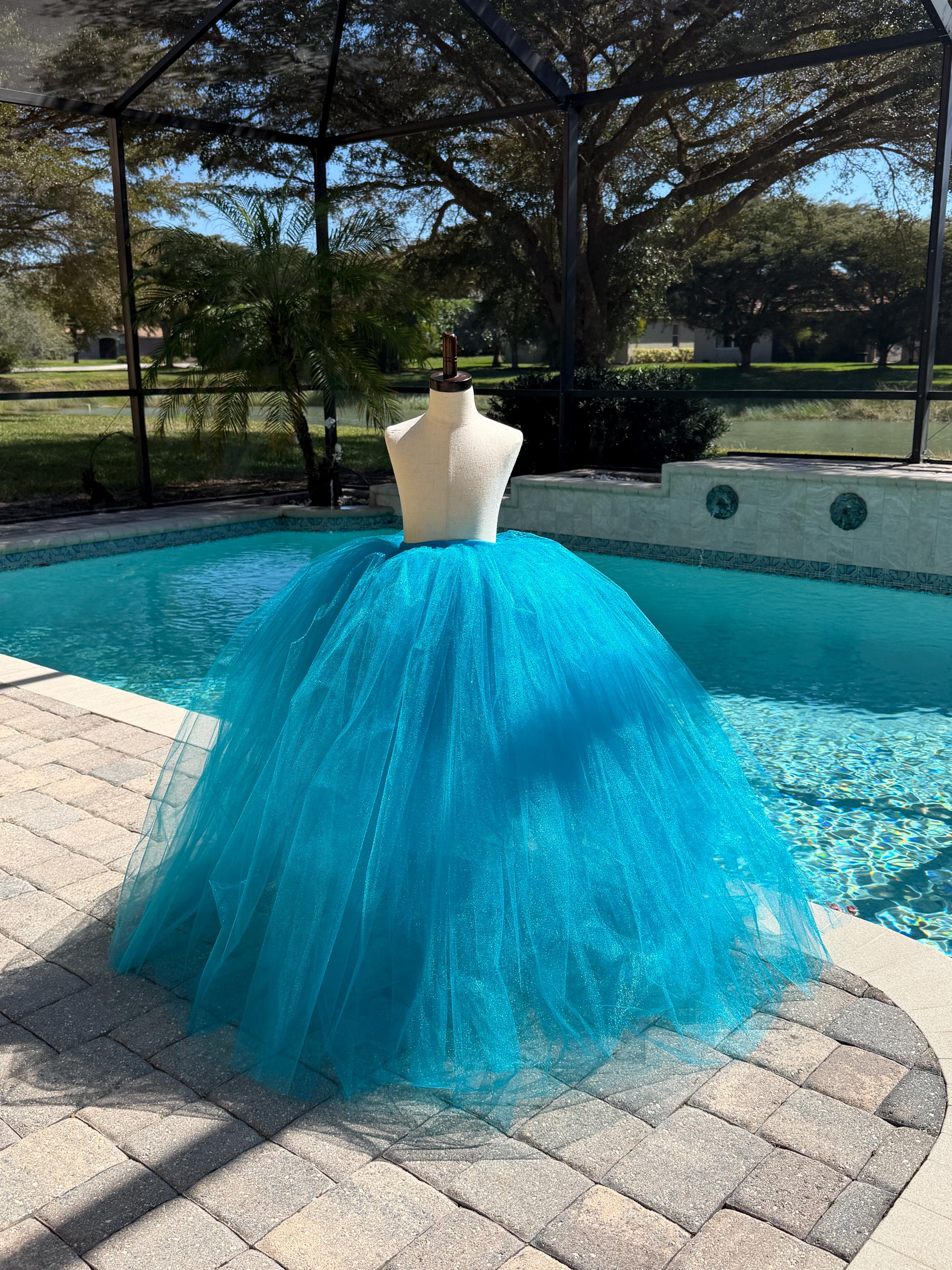 blue dress for baby girl La Femme Aqua Blue Long Sequin Prom Dress main image 0