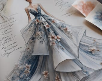 Custom Flower Girl Dress, Made to Order Princess Ball Gown, Toddler Formal Dress in Any Color, Design by Photo or Sketch