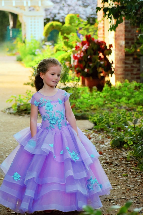 Vestido estilo Encanto Vestido cumpleaños Princesa Lila - Etsy España