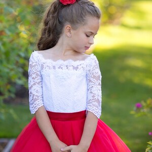 Lace Off Shoulder Ball Gown, Flower Girl Dress, Birthday Baby Toddler Dress, Junior Bridesmaid, Princess Dress, Special Occasion Gown Lucia
