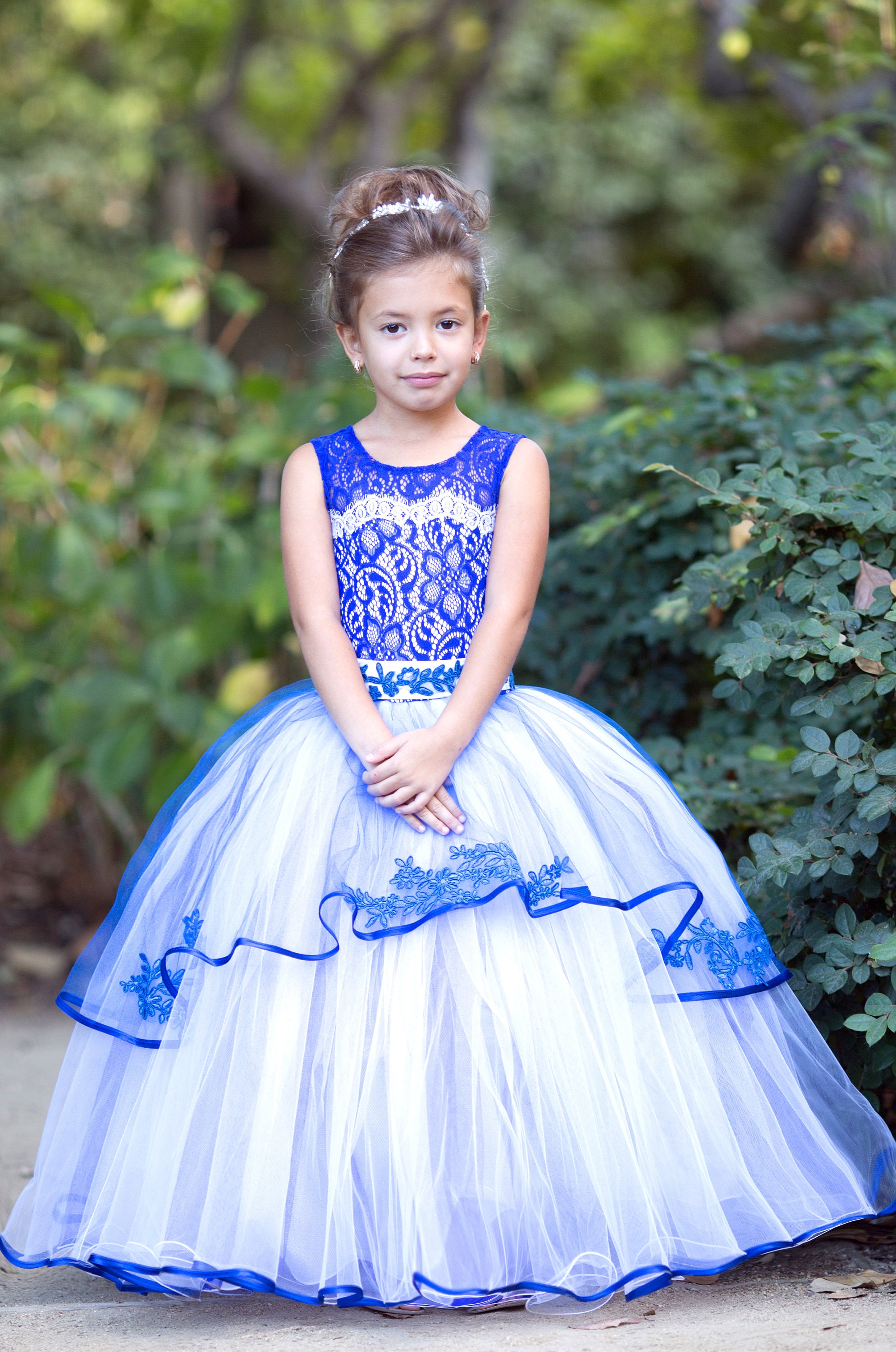 コメント Royal Baby royal blue dress Party dress Princess dre ...