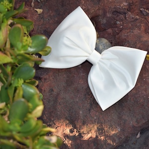 Double Dress Bow: Pin-Back Wedding Gown Sash