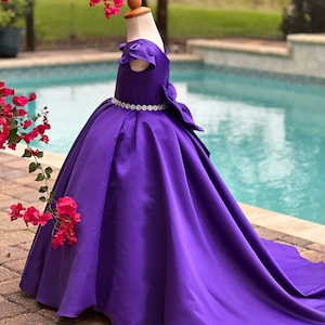 dark purple junior bridesmaid dresses Azazie A-Line/Princess Scoop Neck Floor-Length Chiffon Junior Bridesmaid Dresses