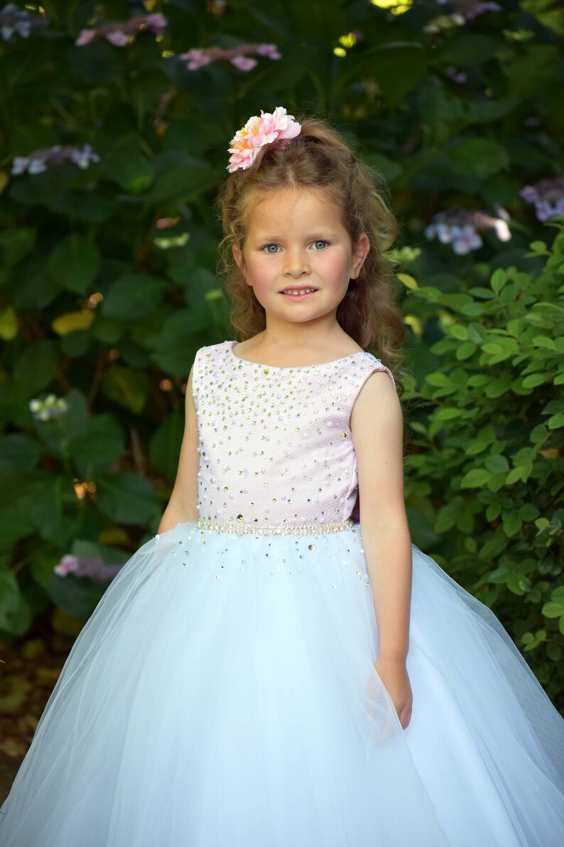 Pink Flower Girl Dress Baby Toddler Girl Party Birthday Etsy Sweden