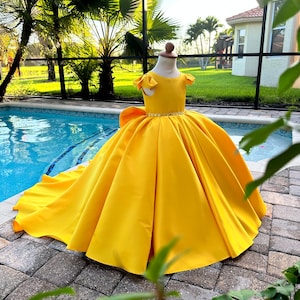 Yellow Junior Bridesmaid Dress - Etsy