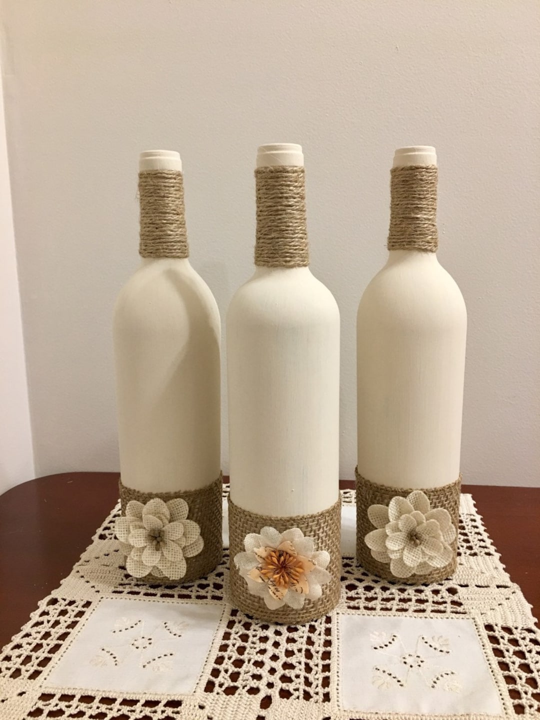 Wine Bottle Home Decor Rustic Home Decor Housewarming Gift Etsy