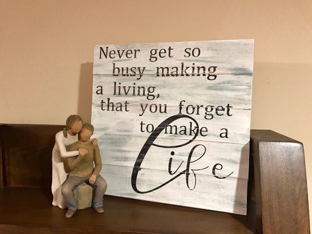 Life Quote. Rustic Wood Decor. Distressed Wall Decor. Rustic Home Decor ...