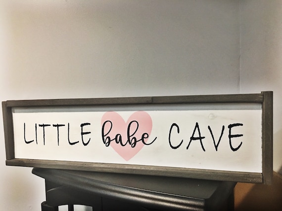 Little Babe Cave Nursery Room Decor Rustic Nursery Decor Etsy