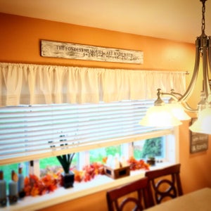 The fondest memories are made when gathered around the table. Kitchen decor. Kitchen wall decor. Rustic kitchen decor. Dining room decor.