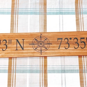 Longitude Latitude Sign. Coordinates Sign. Housewarming Gift. Gift. Christmas gift. Home decor sign