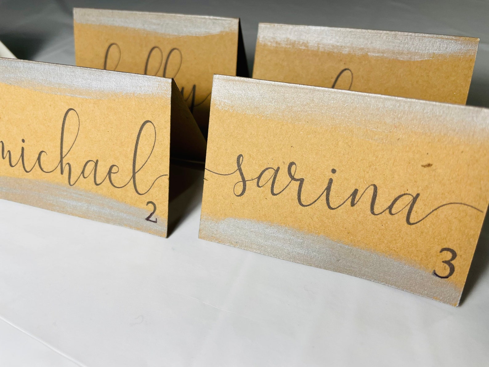 Hand-painted Wedding Place Cards, Personalized Table Decor - Etsy