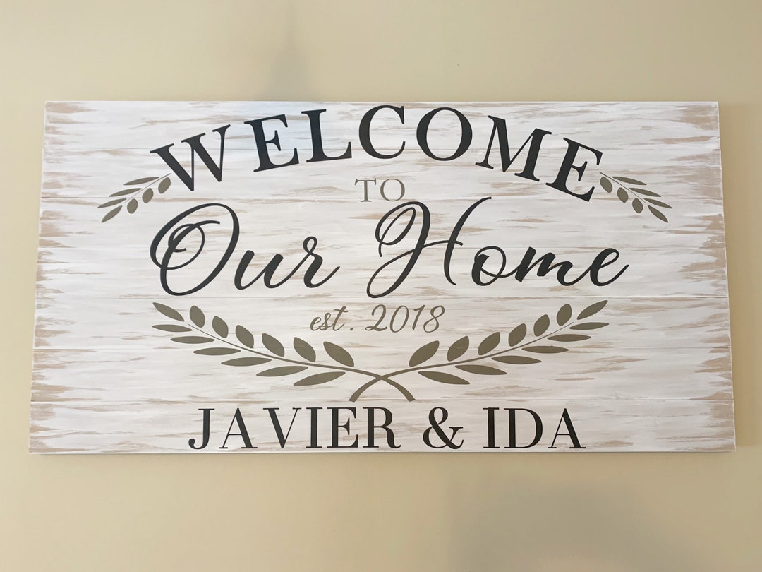 Personalized Welcome Sign. Welcome to Our Home. Housewarming - Etsy