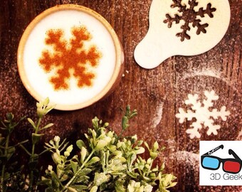 Coffee Espresso Stencil Duster l Biscuit Cutter l Kid Craft l Fondant l Cake Designs