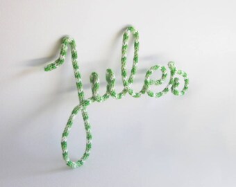 Personalized name wall hanging, Custom wire word, Baby name sign wire decor, Wire word wall art, Wire wall art nursery decor, Wire word art