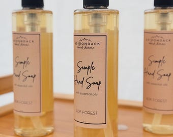 Organic Coconut Oil Liquid Hand Soap with Essential Oils, 9 oz