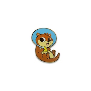 Limited Edition Otter Space 1.25&quot; Inch Hard Enamel Pin