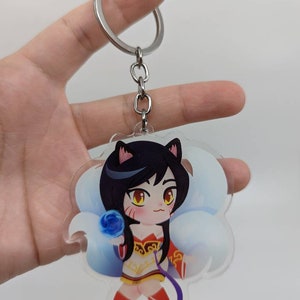League of Legends Ahri Key Chain Key Ring 3 Inches Charm