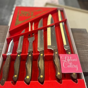 Jet Cut - Mid-century Modern Gourmet Knife Set -  Set of 6