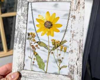 Colorado Framed Art with Colorado Wildflowers Sunflowers