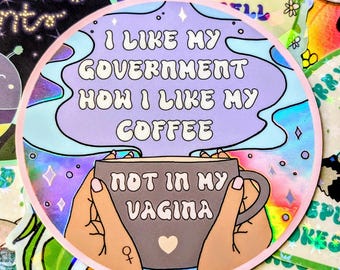 Inspirational Glitter Vinyl Sticker, Smash the Patriarchy