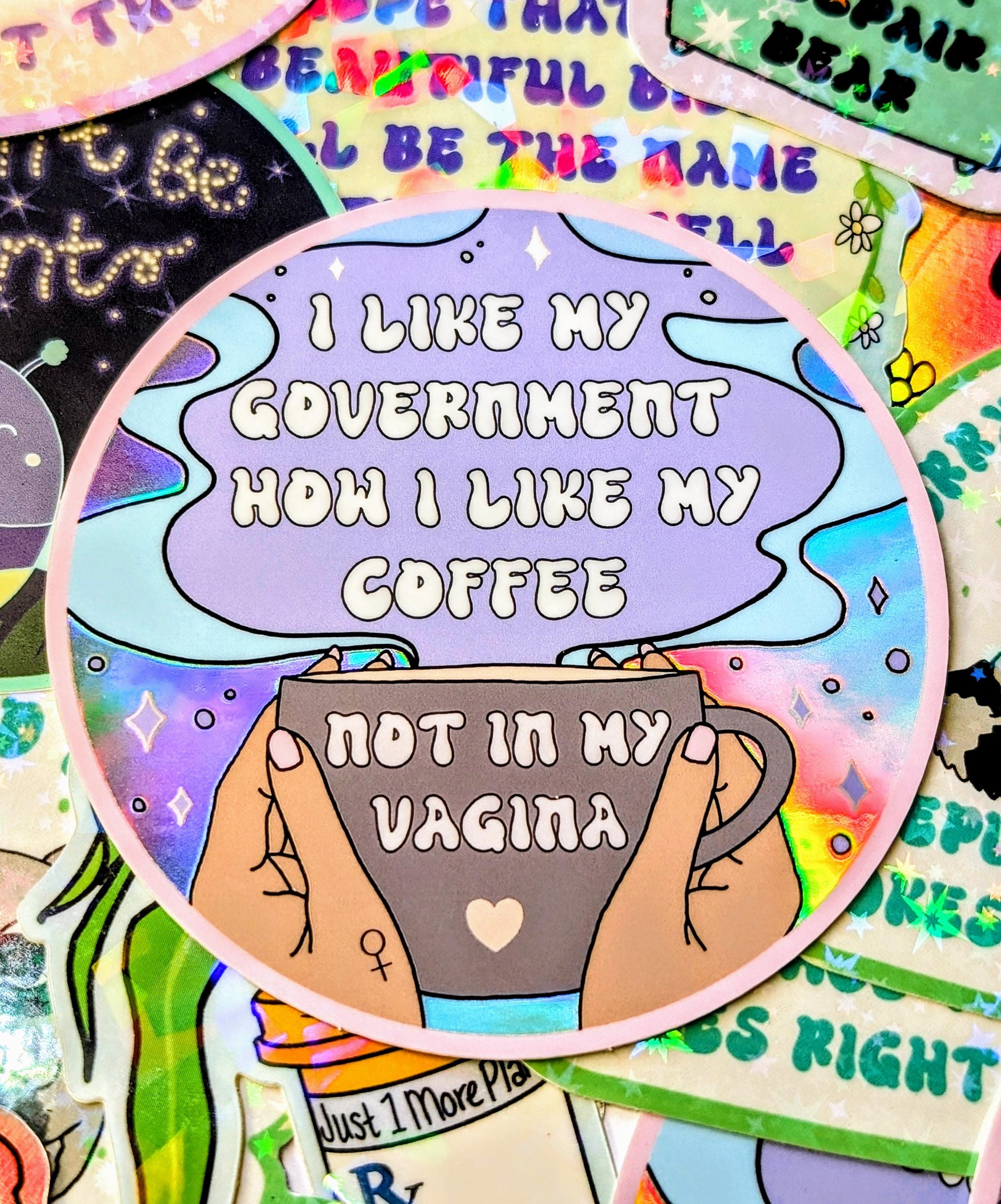 Inspirierende Glitzer-Vinyl-Sticker, Smash the Patriarchy
