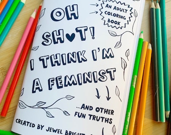 Empowering Mini Coloring Book for Women with Feminist Themes