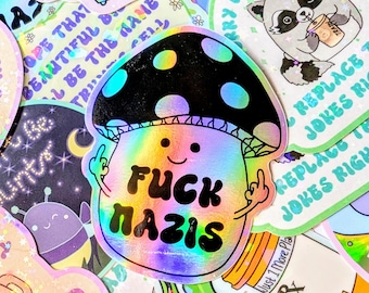 Inspirierende Glitzer-Vinyl-Sticker, Smash the Patriarchy