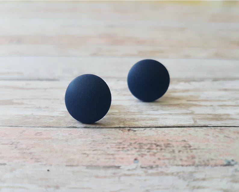 Simple stud earrings set, 2017 trends in jewelry trends 2018, Minimalist earrings studs, Everyday earrings stud, Matte earrings round post image 8