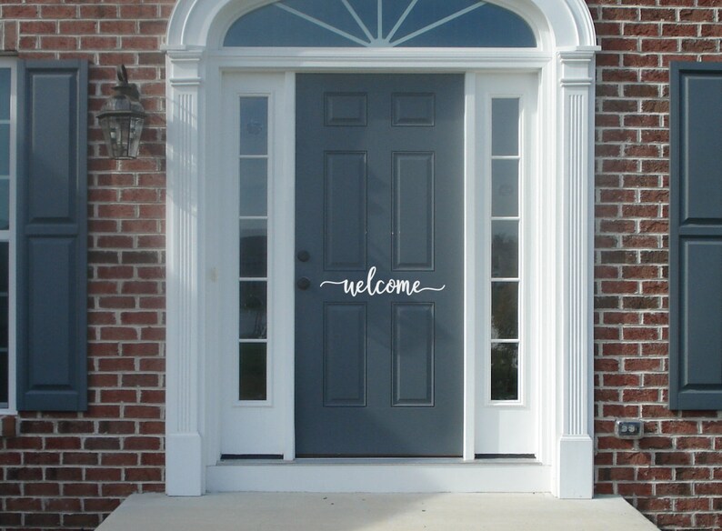 Welcome Decal Door For Front Image 0