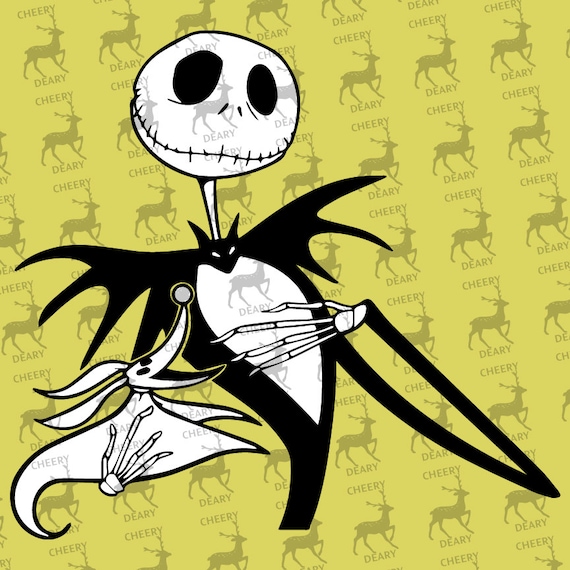 Download Free Nightmare Before Christmas Jack And Zero Digital File Svg Etsy SVG DXF Cut File