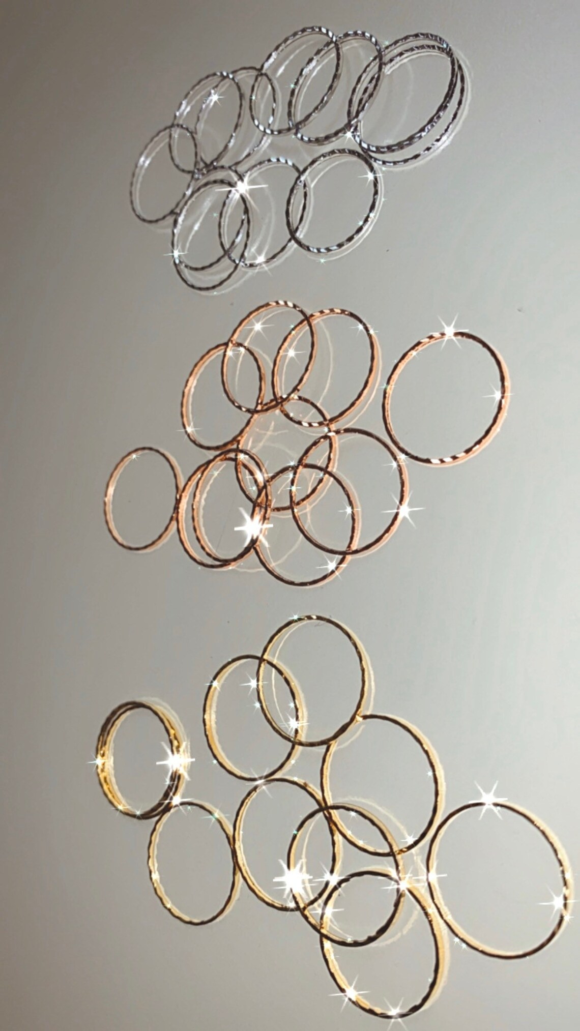 Stackable Midi Rings - Etsy