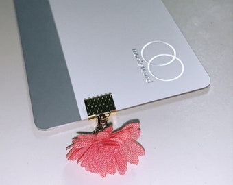 Flower Card Charm