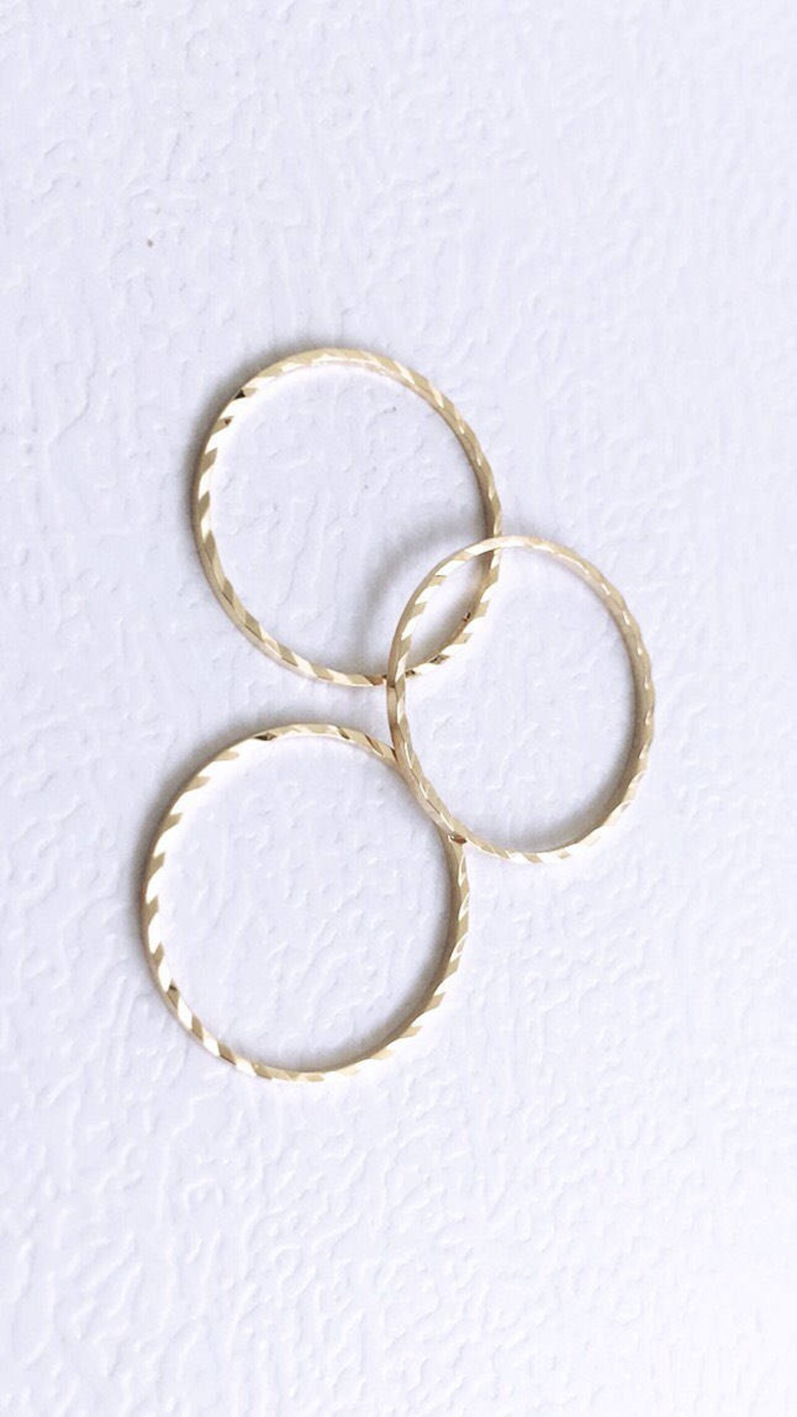 Stackable Midi Rings - Etsy