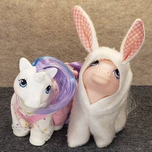 My Little Pony G1 Vintage pony clothes bunny and overalls outfit