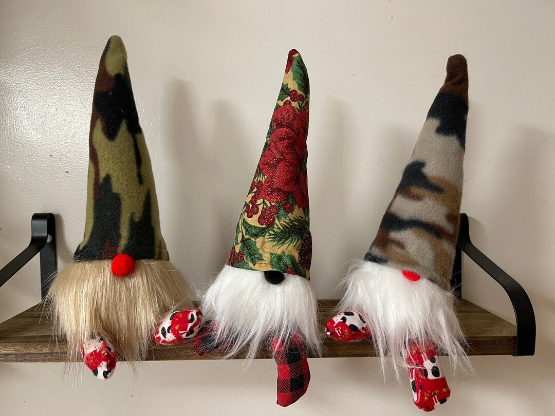 Handcrafted Redneck Gnomes Christmas Elfs Shelf Ornaments Etsy