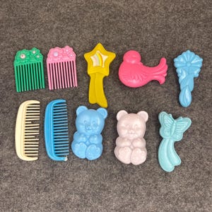 My Little Pony G1 Vintage - Pettine e spazzola casuali, lotto n. 3