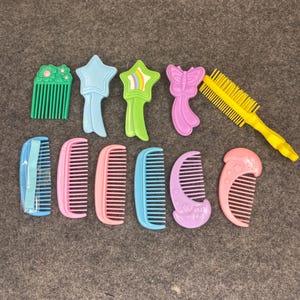 My Little Pony G1 Vintage - Pettine e spazzola casuali, lotto n. 8