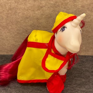 My Little Pony G1 Vintage pony wear Rain coat  Ready for Rainbows Adult set