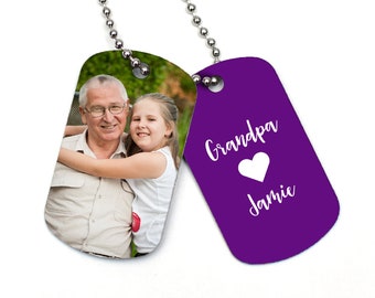 Color Abuelo Foto Perro Etiqueta ~ Regalo para Abuelo ~ Abuelo Regalo ~ Abuela Abuela Etiqueta Personalizada ~ Etiqueta Foto Abuela ~ Etiqueta Foto Abuelo