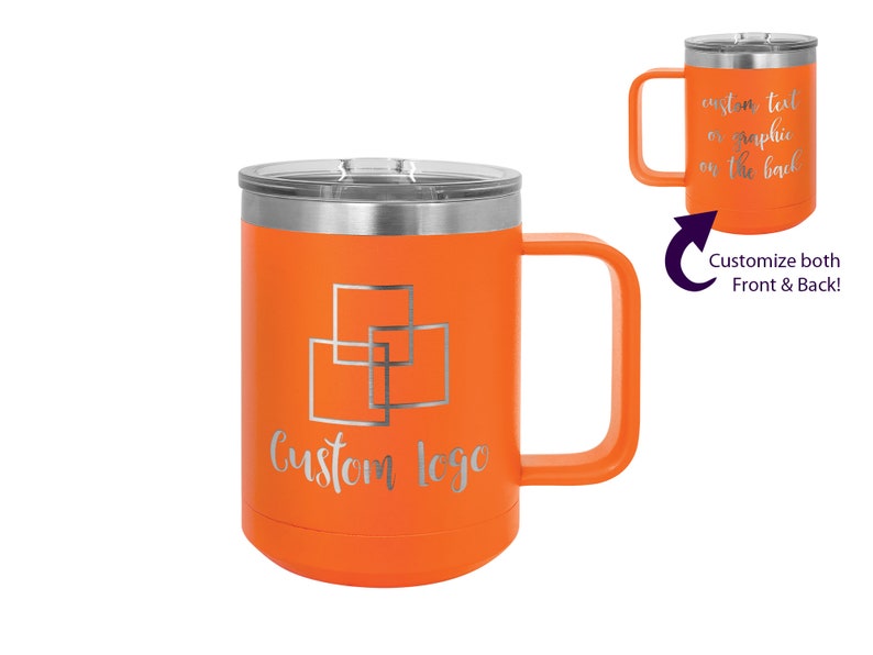 Custom LOGO Insulated Coffee Mug Family Reunion Birthday Etsy