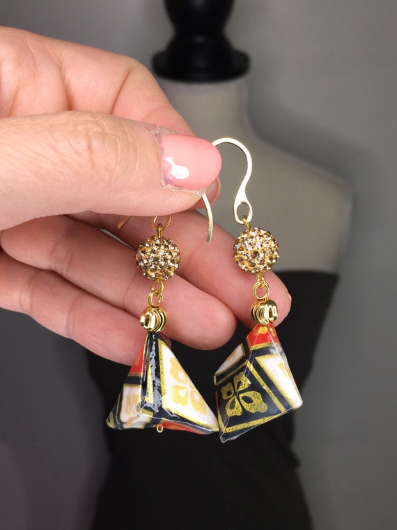 Etsy triangle shop earrings