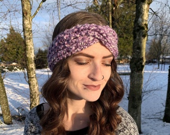 Wrap Knit Headband | Wrap Headband | Cross Headband | Knitted Headband