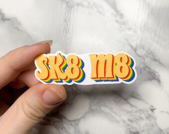 Skate Mate Sticker | Quad Skate Sticker | Roller Skate Sticker | Roller Skating Sticker