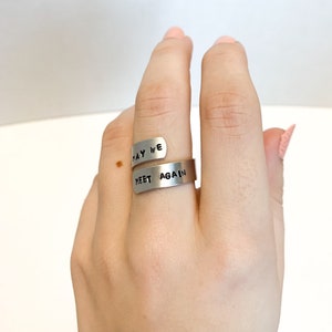 Puissions-nous nous rencontrer à nouveau Clexa Ring La bague 100 Inspired Bague estampée en métal image 4