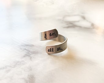 I Am All In Ring | Doc Holliday Quote Ring | I Am All In Quote Ring | Wynonna Earp Quote Ring | Wynonna Earp Ring | Fandom Ring