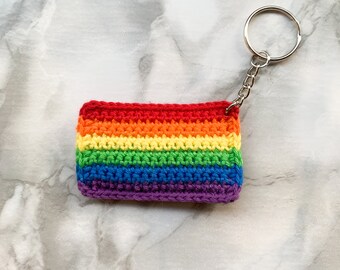 Pride Flag Keychain | Queer Pride Keychain | LGBT Flag Keychain | LGBTQ Keychain | Queer Keychain | Pride Keychain