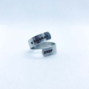 Wynonna Earp Name Ring | Fandom Ring | Doc Holliday Ring | Waverly Earp Ring | Custom Name Ring