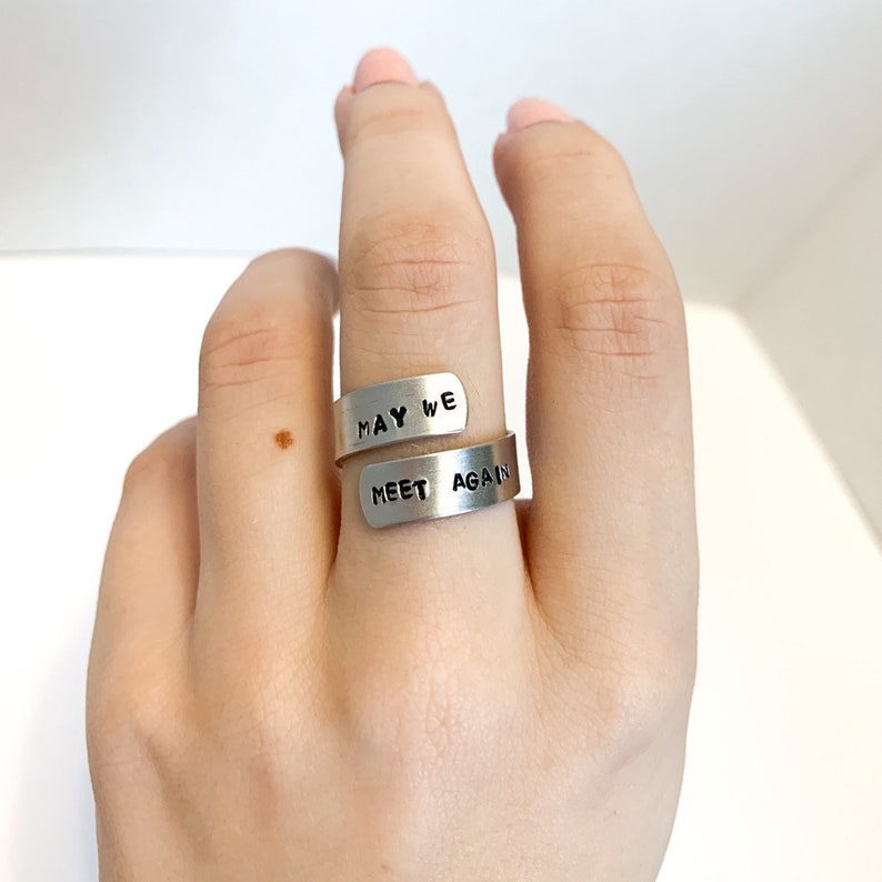 Puissions-nous nous rencontrer à nouveau Clexa Ring La bague 100 Inspired Bague estampée en métal image 3